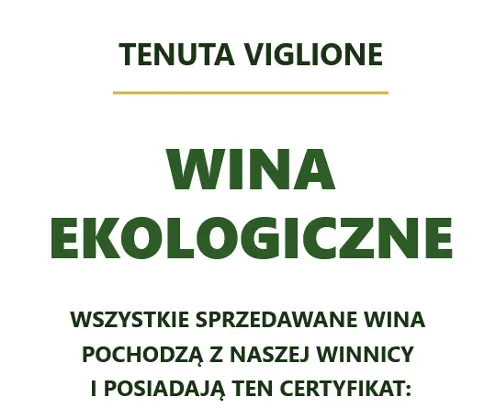 Tenuta Viglione - Wina Ekologiczne